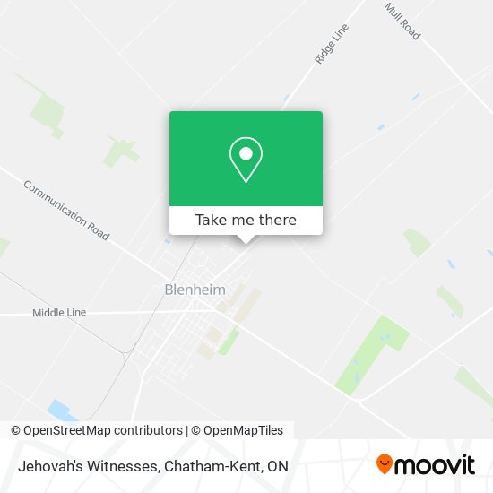Jehovah's Witnesses map