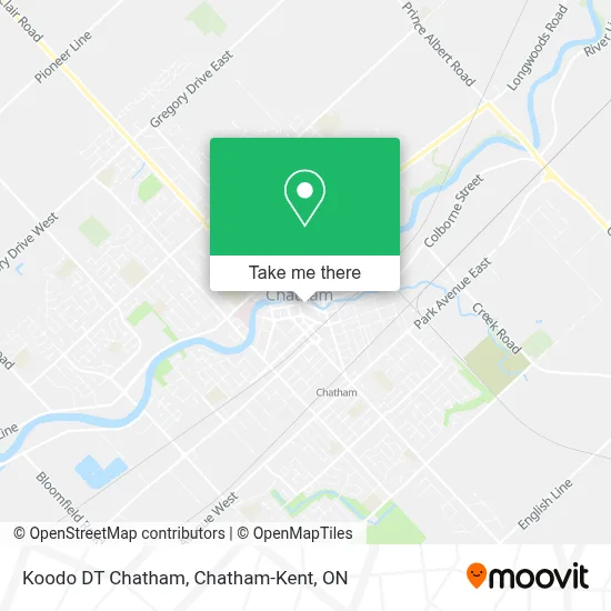 Koodo DT Chatham map