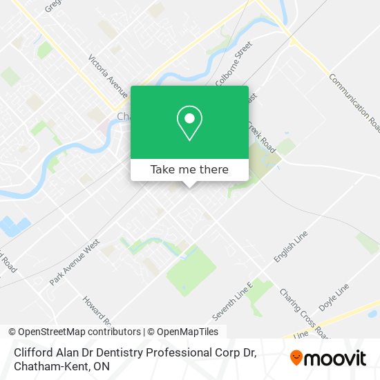 Clifford Alan Dr Dentistry Professional Corp Dr map