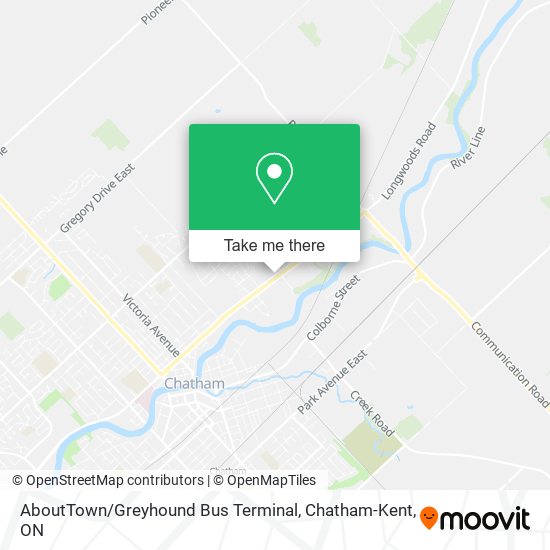 AboutTown / Greyhound Bus Terminal map