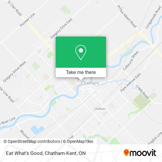 Eat What's Good map