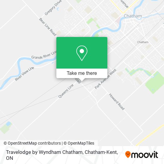 Travelodge by Wyndham Chatham map