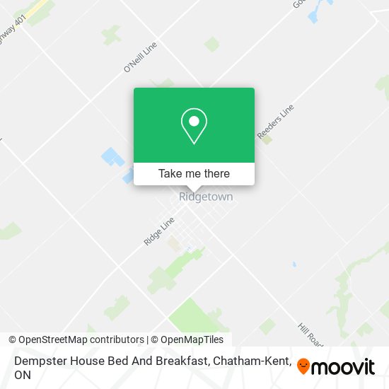 Dempster House Bed And Breakfast map