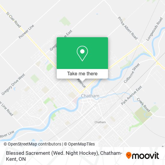 Blessed Sacrement (Wed. Night Hockey) map