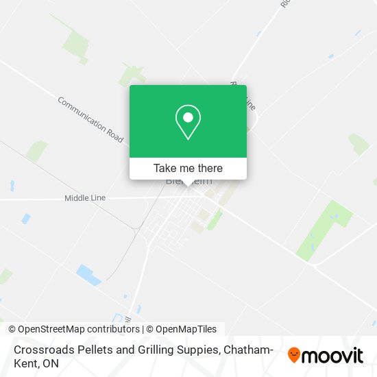 Crossroads Pellets and Grilling Suppies map