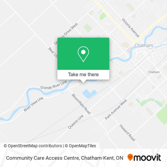 Community Care Access Centre map