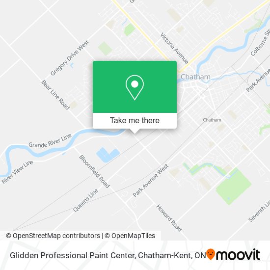 Glidden Professional Paint Center map