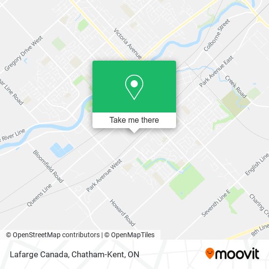 Lafarge Canada map