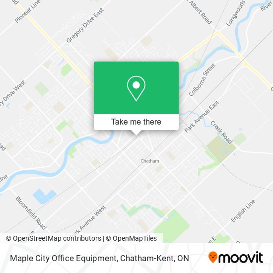 Maple City Office Equipment map