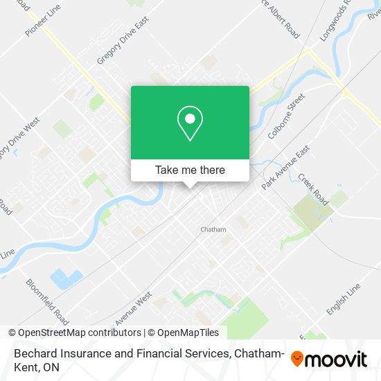 Bechard Insurance and Financial Services map