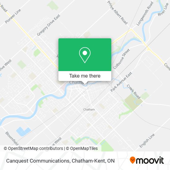 Canquest Communications map