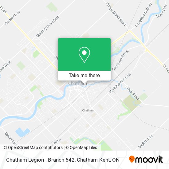 Chatham Legion - Branch 642 map