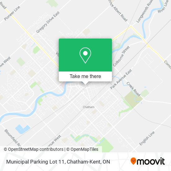 Municipal Parking Lot 11 map