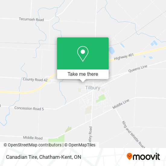 Canadian Tire map