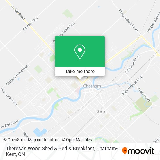 Theresa's Wood Shed & Bed & Breakfast map