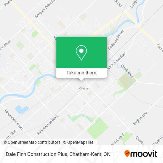 Dale Finn Construction Plus map