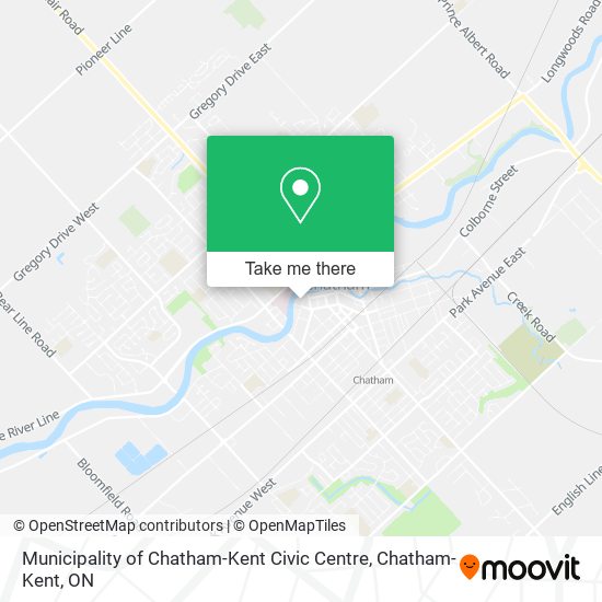 Municipality of Chatham-Kent Civic Centre map