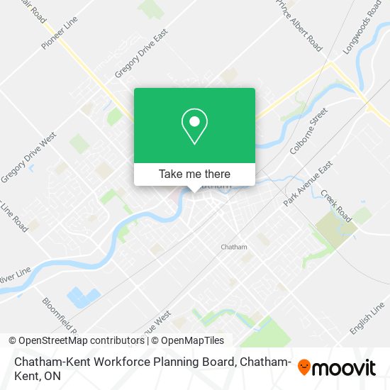 Chatham-Kent Workforce Planning Board map