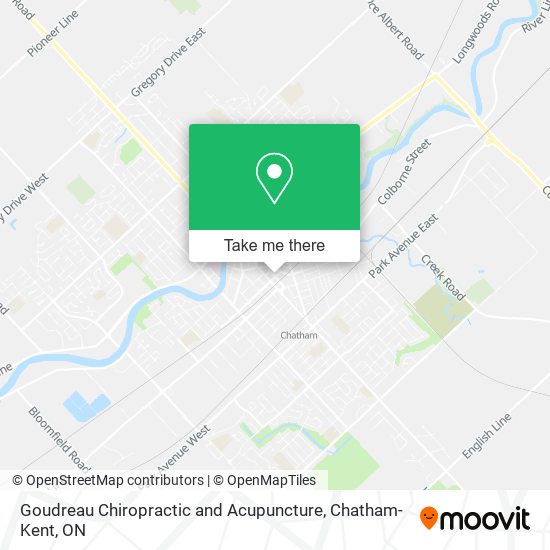 Goudreau Chiropractic and Acupuncture map