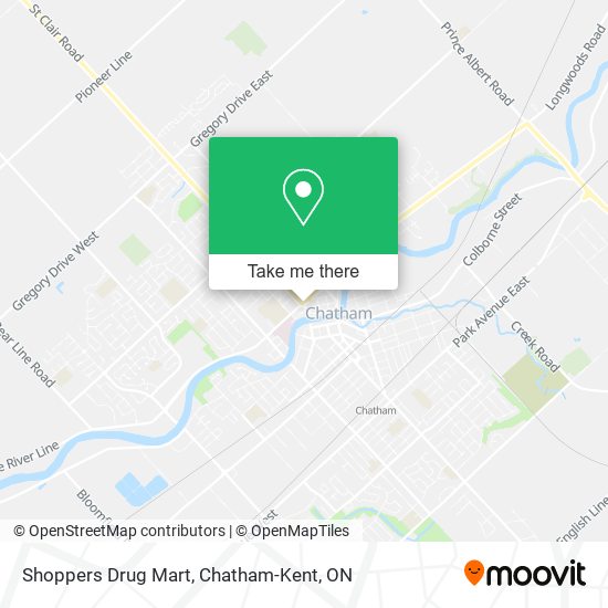 Shoppers Drug Mart map