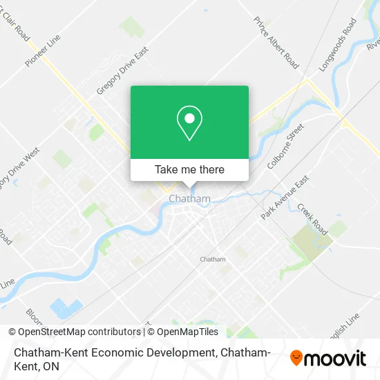 Chatham-Kent Economic Development map