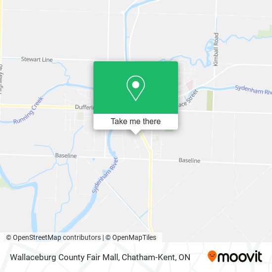 Wallaceburg County Fair Mall map