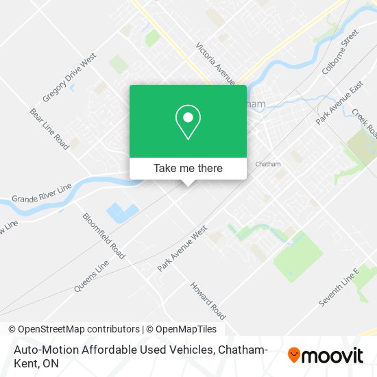 Auto-Motion Affordable Used Vehicles map