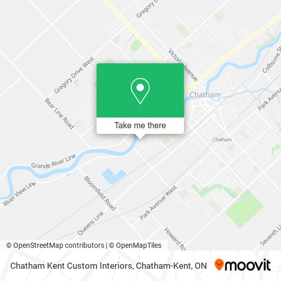 Chatham Kent Custom Interiors map