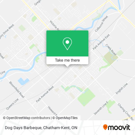 Dog Days Barbeque map