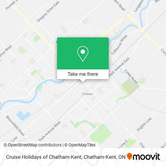 Cruise Holidays of Chatham-Kent map