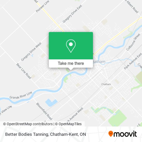 Better Bodies Tanning map