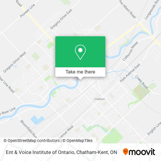 Ent & Voice Institute of Ontario map