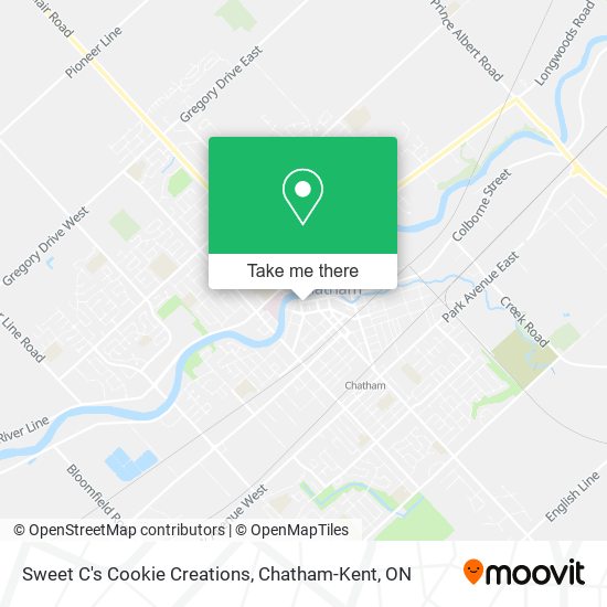 Sweet C's Cookie Creations map