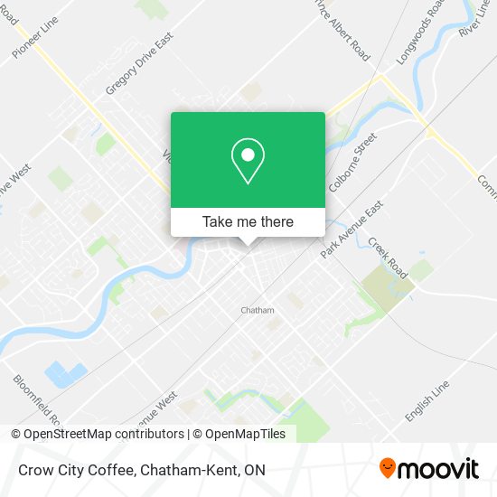 Crow City Coffee map