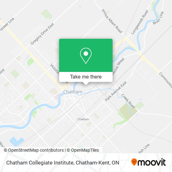 Chatham Collegiate Institute map