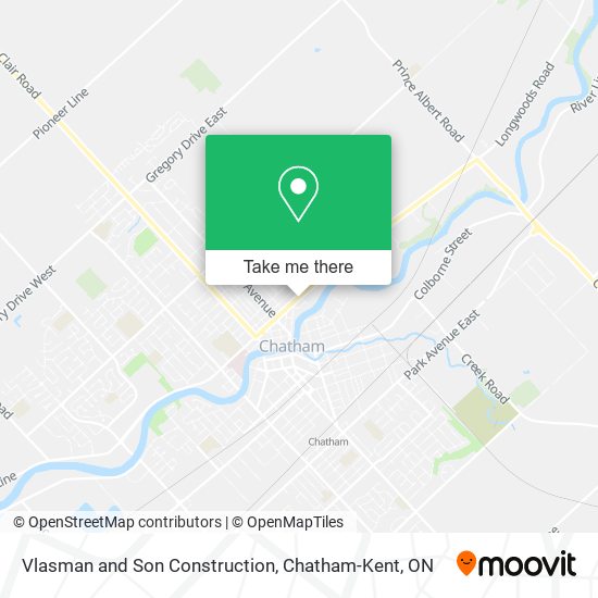 Vlasman and Son Construction map