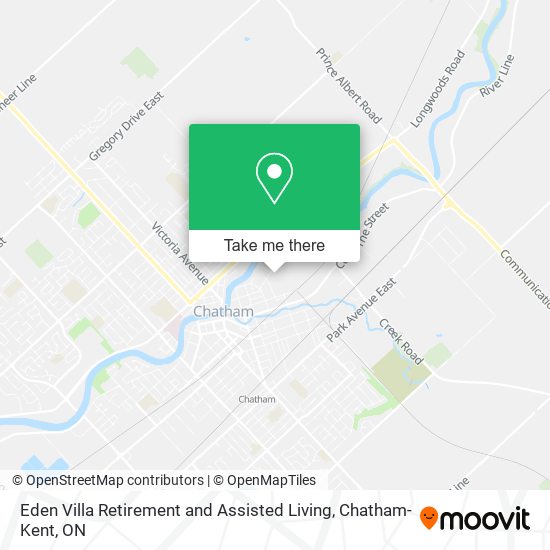 Eden Villa Retirement and Assisted Living map