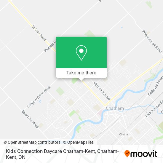 Kids Connection Daycare Chatham-Kent map