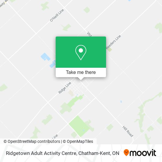 Ridgetown Adult Activity Centre map