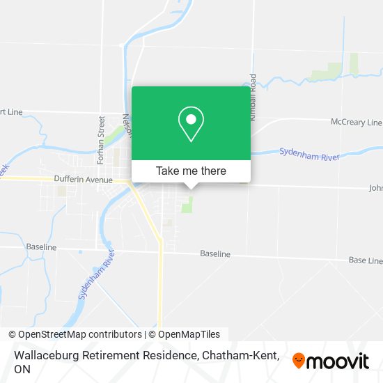 Wallaceburg Retirement Residence map