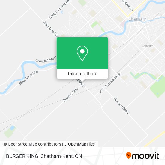 BURGER KING map