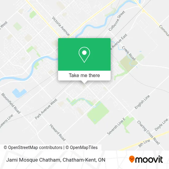 Jami Mosque Chatham map