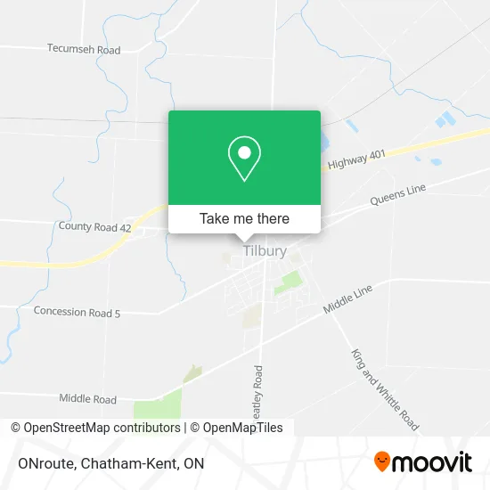 ONroute map