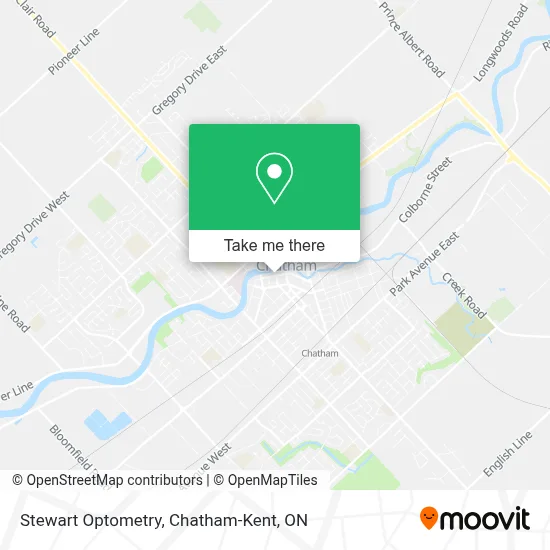 Stewart Optometry map