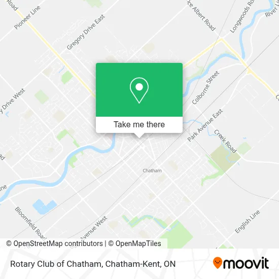 Rotary Club of Chatham map
