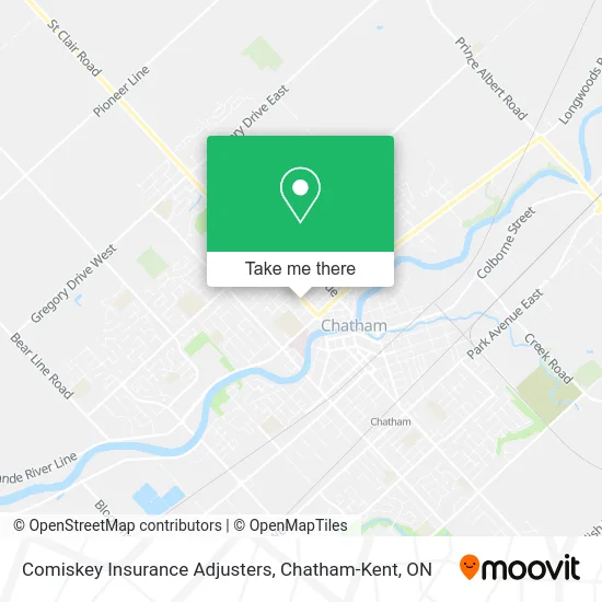 Comiskey Insurance Adjusters map