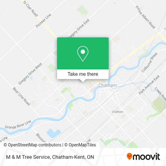 M & M Tree Service map