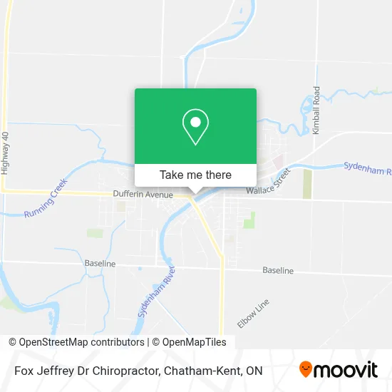 Fox Jeffrey Dr Chiropractor map