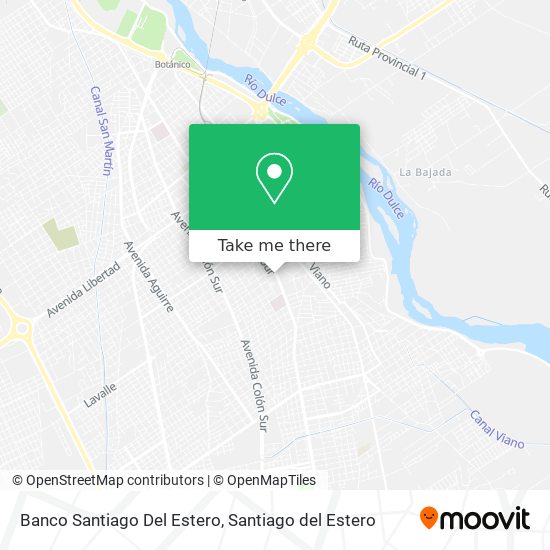 Banco Santiago Del Estero map