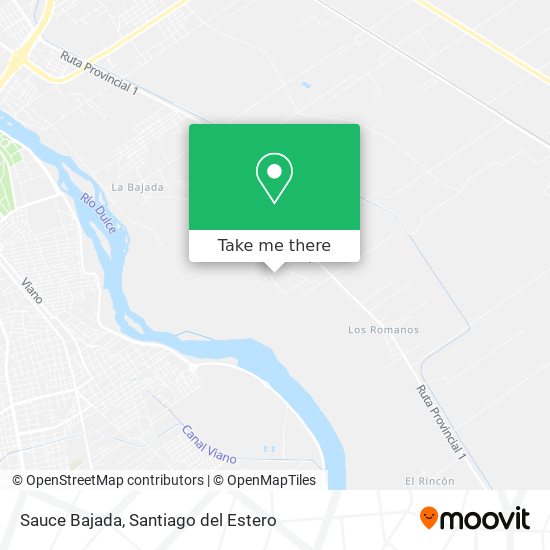 Mapa de Sauce Bajada